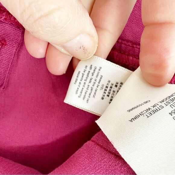 Pilcro Anthro High‎ Rise Skinny Pink Berry Velour Corduroy Pants - Picture 11 of 13